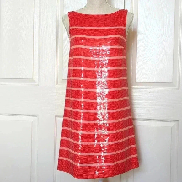 Kate Spade Pink and Red Sequin Dress - Picture 3 of 8
